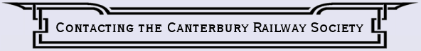 Contacting the Canterbury Rail Society Online.